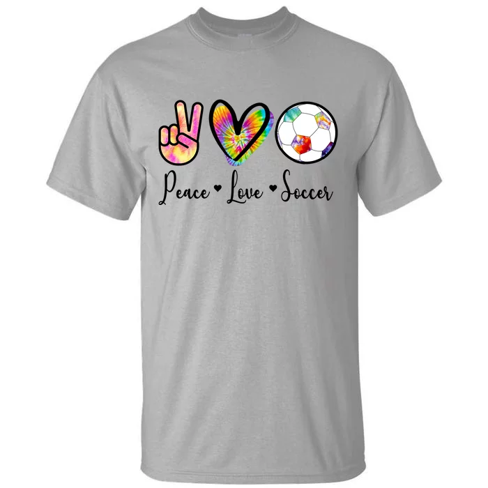 Cute Peace Love Soccer Tall T-Shirt