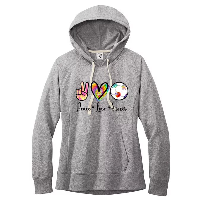 Cute Peace Love Soccer Women's Fleece Hoodie