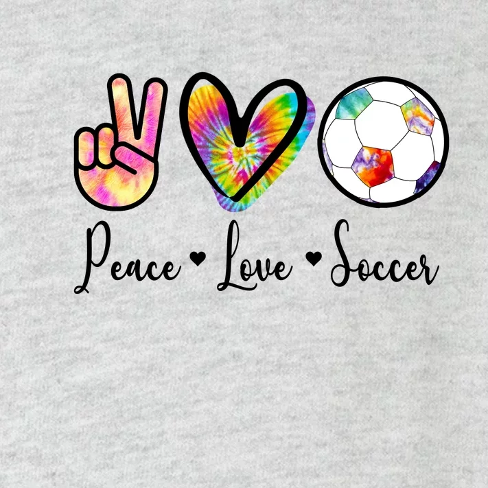 Cute Peace Love Soccer Toddler Long Sleeve Shirt