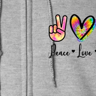 Cute Peace Love Soccer Full Zip Hoodie