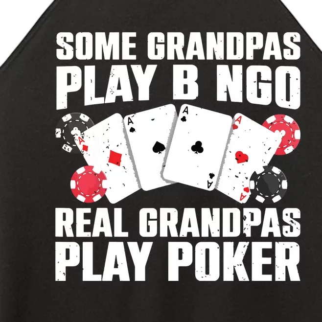 Cool Poker Lover Art For Grandpa Casino Card Gambling Women’s Perfect Tri Rocker Tank