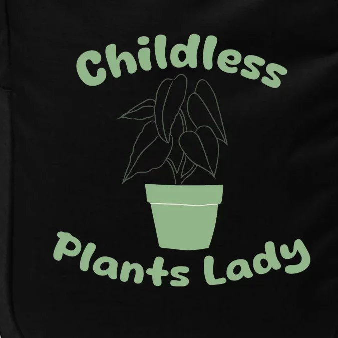 Childless Plant Lady Funny Garden Art For Women Plant Lover Impact Tech Backpack