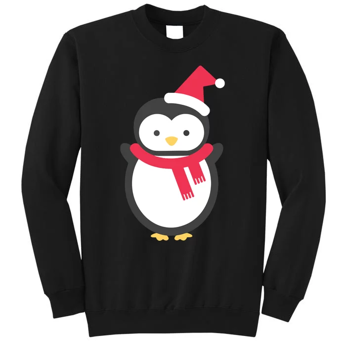 Cute Penguin Lover Gift Santa Penguin Christmas Sweatshirt