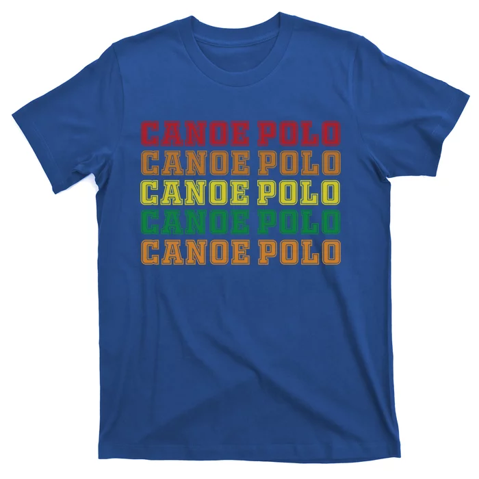 Canoe Polo Lettering Costume Love Water Sports Gift T-Shirt