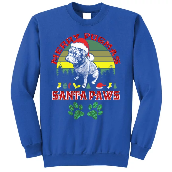 Christmas Pug Lover Merry Pugmas Santa Paws Fun Xmas Cool Gift Sweatshirt