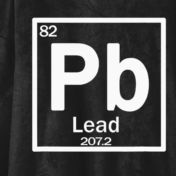 Chemistry Pb (Lead) Element Hooded Wearable Blanket