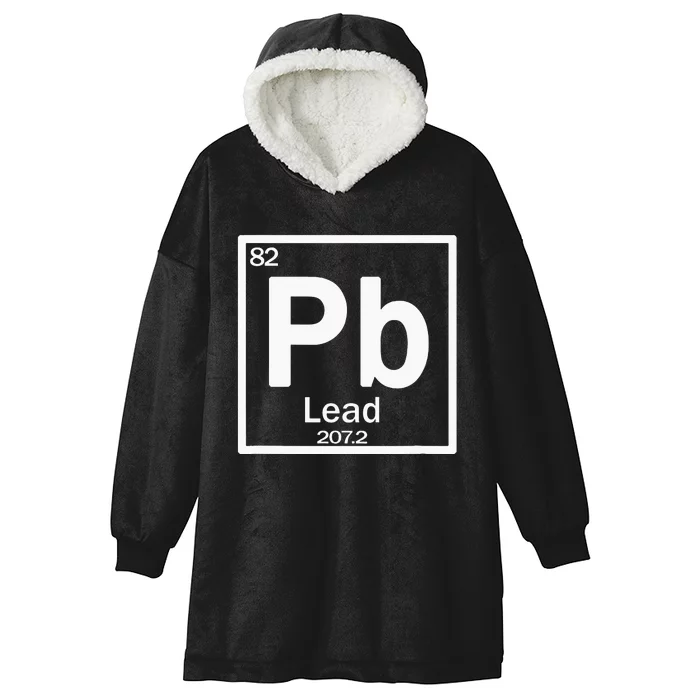 Chemistry Pb (Lead) Element Hooded Wearable Blanket