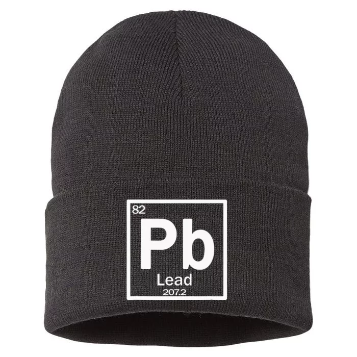 Chemistry Pb (Lead) Element Sustainable Knit Beanie