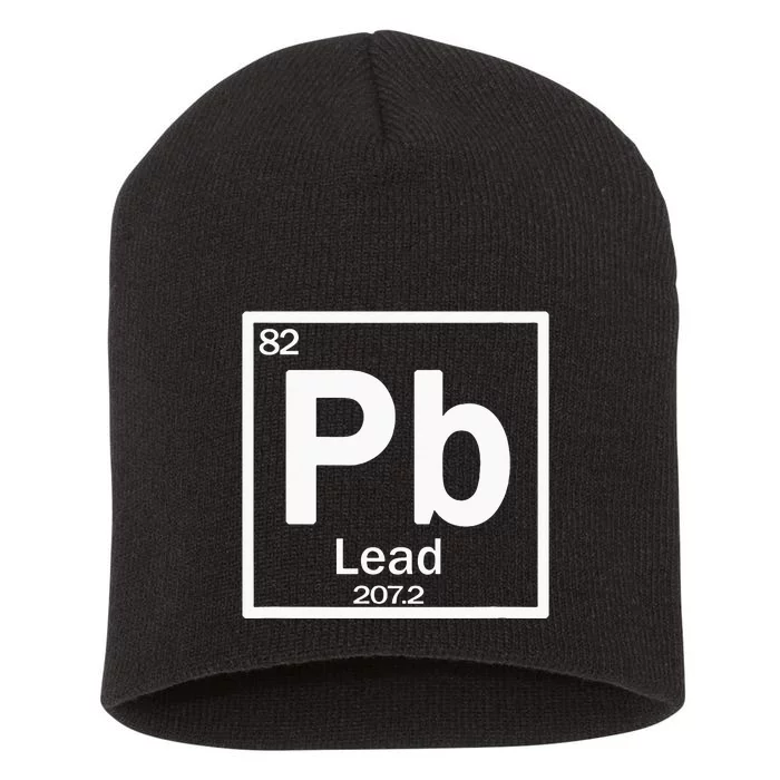 Chemistry Pb (Lead) Element Short Acrylic Beanie