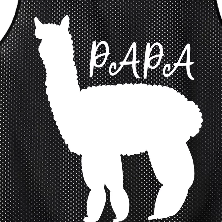 Cute Papa Llama Animal Dad Mesh Reversible Basketball Jersey Tank