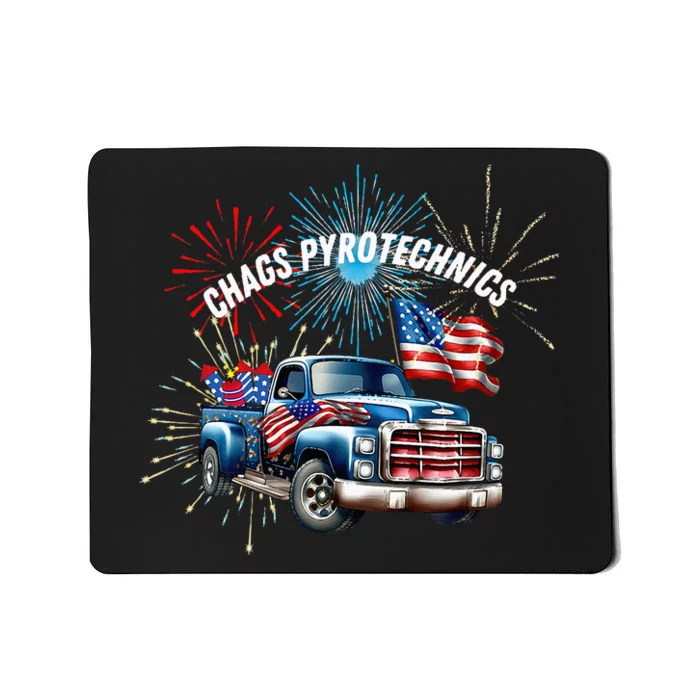 Chag's Pyrotechnics Lighting up the 4th of July in Style! Mousepad