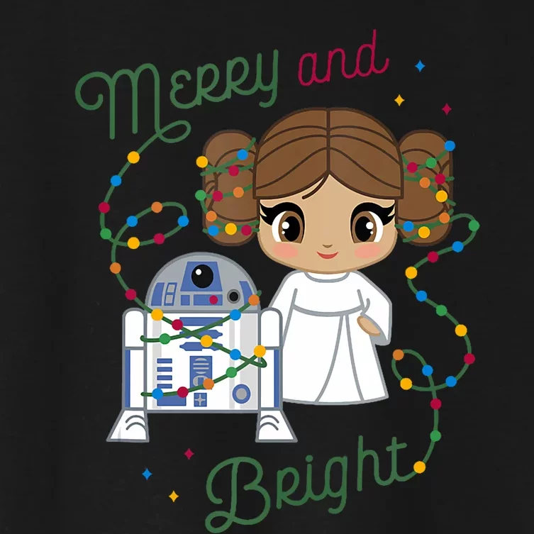 Christmas Princess Leia Merry And Bright Tank Top Women's Crop Top Tee