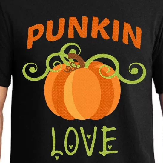 CUTE PUNKIN LOVE Halloween Costume Gift Pajama Set