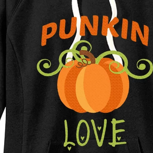 CUTE PUNKIN LOVE Halloween Costume Gift Women's Fleece Hoodie