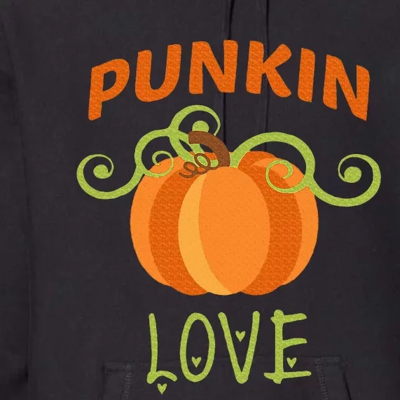 CUTE PUNKIN LOVE Halloween Costume Gift Premium Hoodie