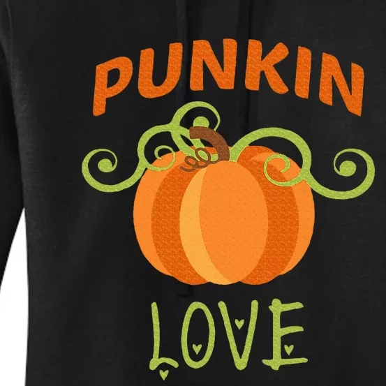 CUTE PUNKIN LOVE Halloween Costume Gift Women's Pullover Hoodie