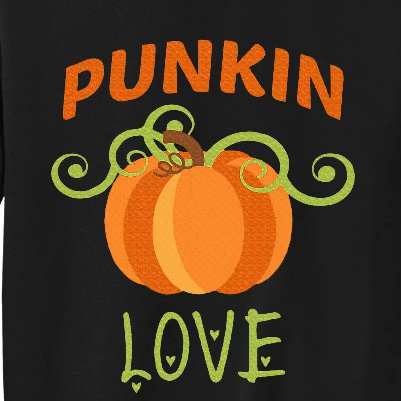 CUTE PUNKIN LOVE Halloween Costume Gift Tall Sweatshirt