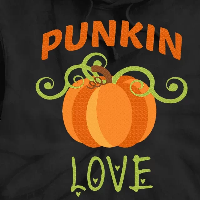 CUTE PUNKIN LOVE Halloween Costume Gift Tie Dye Hoodie