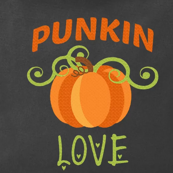 CUTE PUNKIN LOVE Halloween Costume Gift Zip Tote Bag