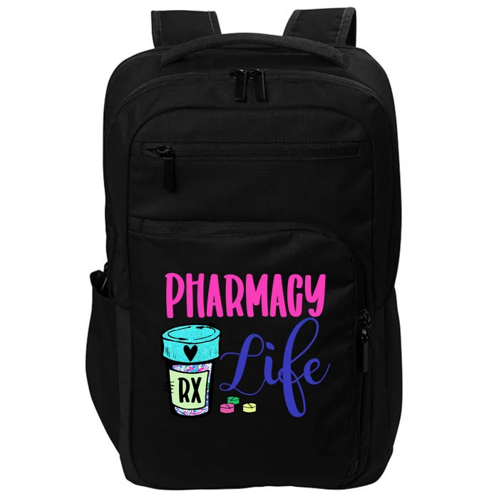 Cute Pharmacy Life Medication Pill Pharmacist Pharmacy Tech Gift Impact Tech Backpack