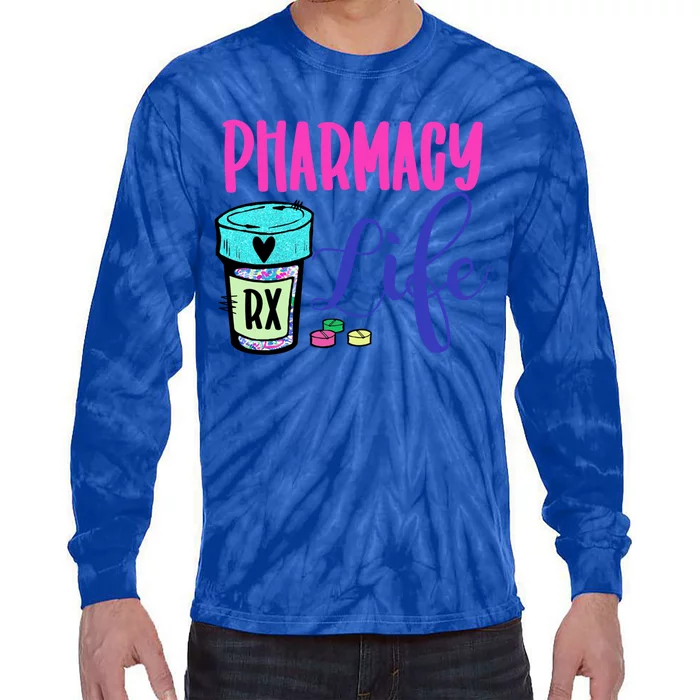 Cute Pharmacy Life Medication Pill Pharmacist Pharmacy Tech Gift Tie-Dye Long Sleeve Shirt