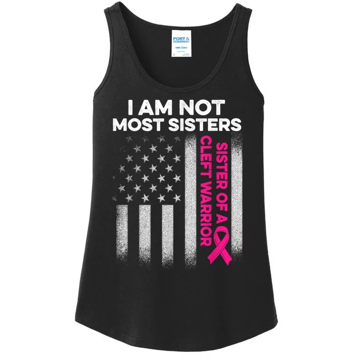 Cleft Palate Lip Most Sister Strong Awareness Ladies Essential Tank