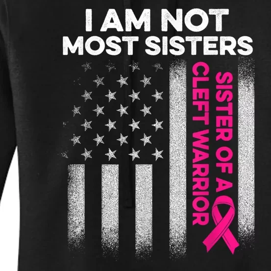 Cleft Palate Lip Most Sister Strong Awareness Women's Pullover Hoodie