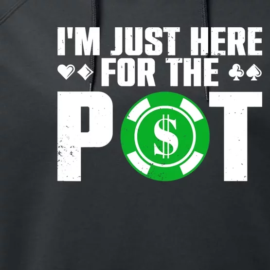 Cool Poker Lover Card Casino Player Gambler Performance Fleece Hoodie