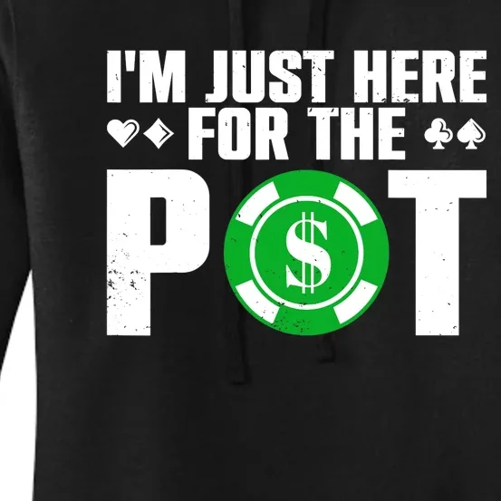 Cool Poker Lover Card Casino Player Gambler Women's Pullover Hoodie