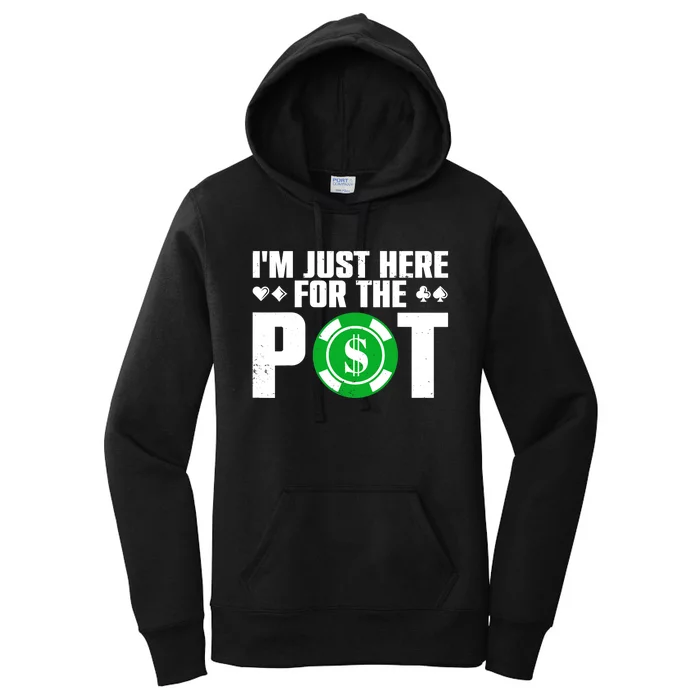 Cool Poker Lover Card Casino Player Gambler Women's Pullover Hoodie