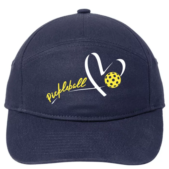 Cute Pickleball Lovers Funny Pickleball Players Gifts 7-Panel Snapback Hat