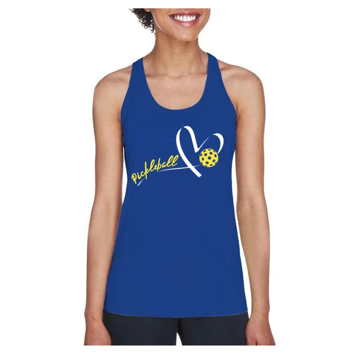 Cute Pickleball Lovers Cool Gift Funny Pickleball Players Funny Gift Women's Racerback Tank