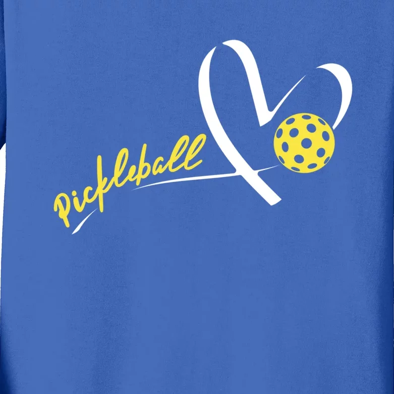 Cute Pickleball Lovers Cool Gift Funny Pickleball Players Funny Gift Kids Long Sleeve Shirt