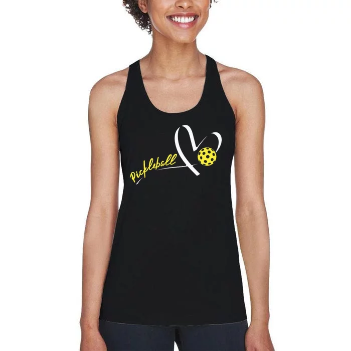 Cute Pickleball Lovers Funny Pickleball Players Gifts Women's Racerback Tank