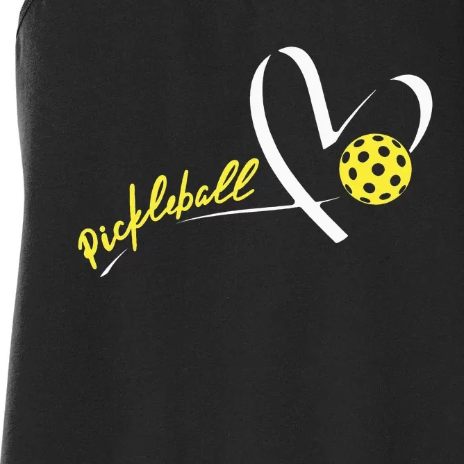 Cute Pickleball Lovers Funny Pickleball Players Gifts Women's Racerback Tank