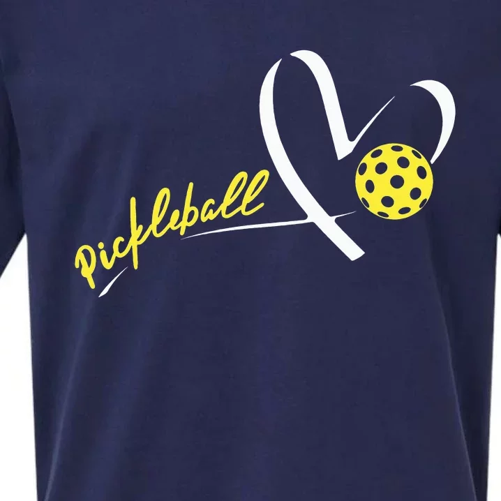 Cute Pickleball Lovers Funny Pickleball Players Gifts Sueded Cloud Jersey T-Shirt