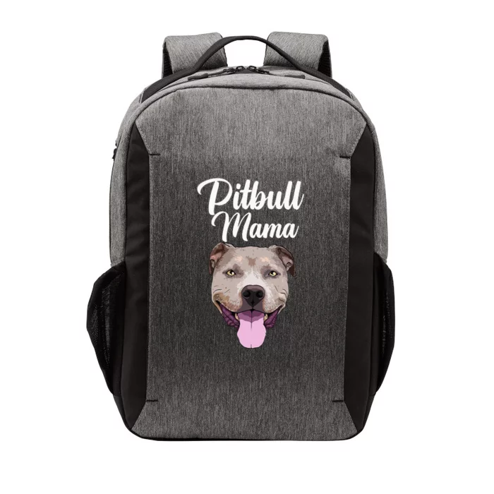 Cool Pitbull Mom For Women Mama Pitbull Owner Dog Lover Vector Backpack