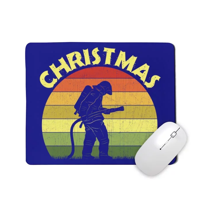 Christmas Pajama Matching Family Cool Xmas Retro Firefighter Meaningful Gift Mousepad