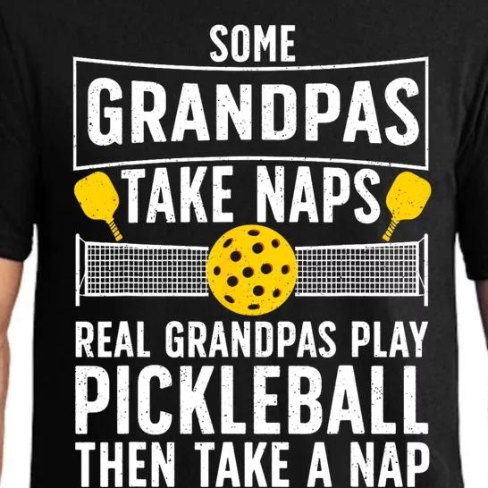 Cool Pickleball Men Grandpa Paddle Sport Pickleball Player Pajama Set