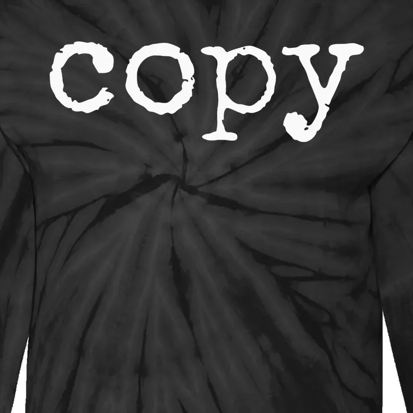 Copy Paste Matching Ctrl C Fathers Mothers Day Tie-Dye Long Sleeve Shirt