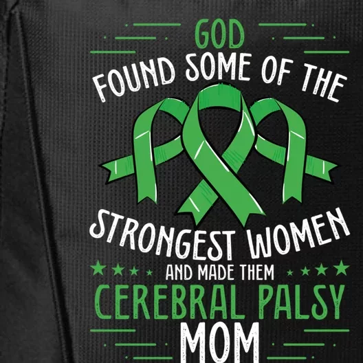 Cerebral Palsy Mom Cerebral Palsy Support Squad Great Gift City Backpack