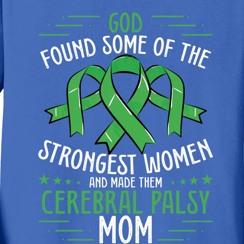 Cerebral Palsy Mom Cerebral Palsy Support Squad Great Gift Kids Long Sleeve Shirt