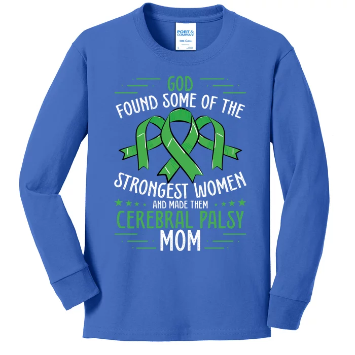 Cerebral Palsy Mom Cerebral Palsy Support Squad Great Gift Kids Long Sleeve Shirt