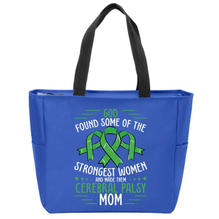 Cerebral Palsy Mom Cerebral Palsy Support Squad Great Gift Zip Tote Bag