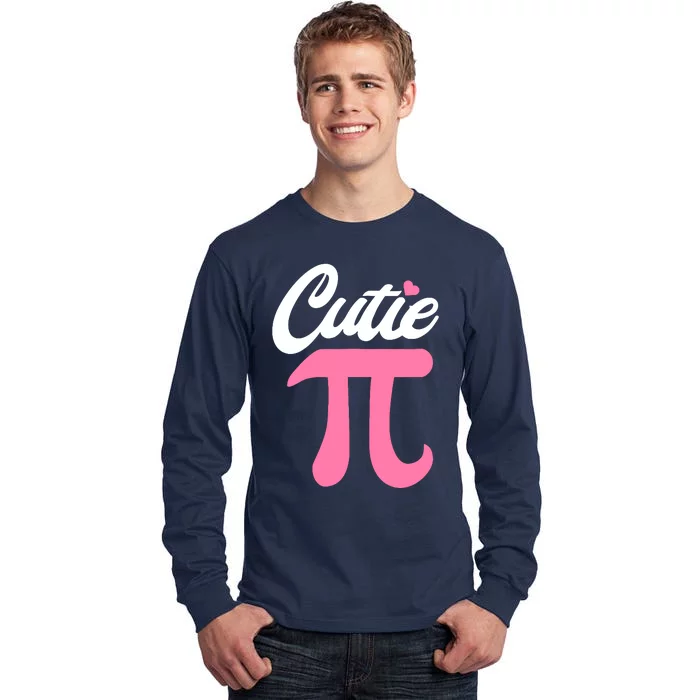 Cutie Pi Math Science Teacher 3.14 Funny Pi Day Tall Long Sleeve T-Shirt