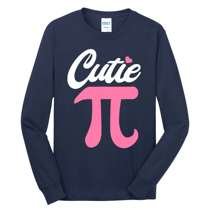 Cutie Pi Math Science Teacher 3.14 Funny Pi Day Tall Long Sleeve T-Shirt