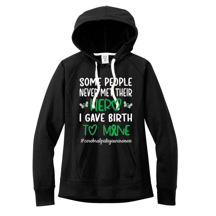 Cerebral Palsy Mom Cerebral Palsy Warrior Cp Fighter Meaningful Gift Women's Fleece Hoodie