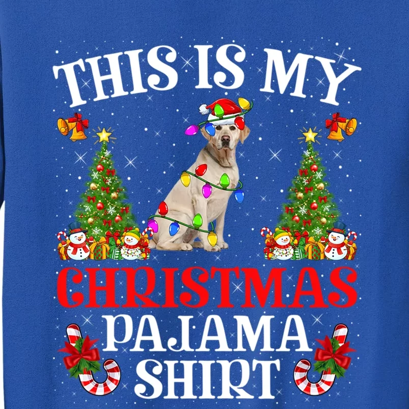 Christmas Pajama Meaningful Gift Lighting Labrador Retriever Dog Xmas Gift Sweatshirt