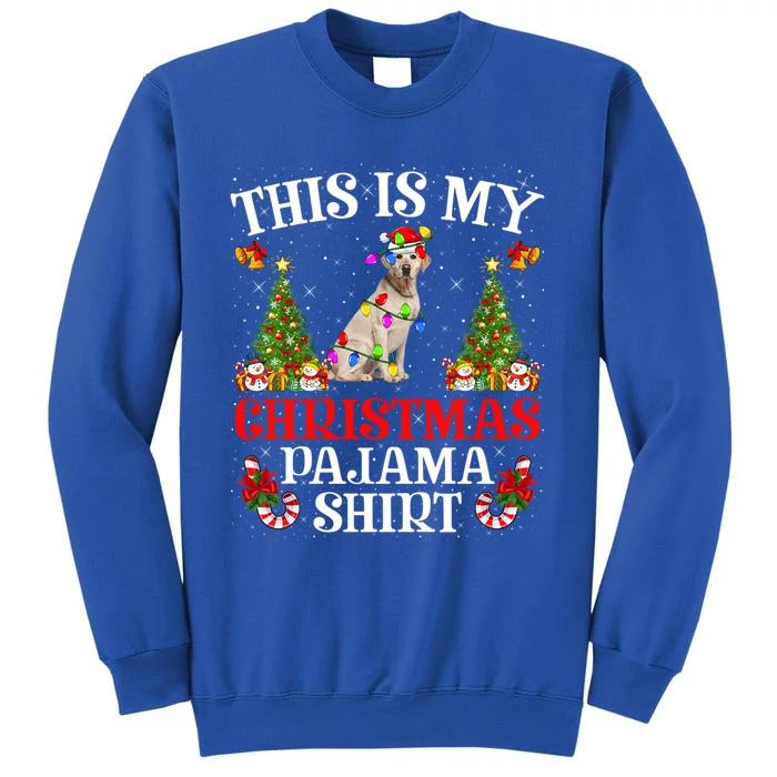 Christmas Pajama Meaningful Gift Lighting Labrador Retriever Dog Xmas Gift Sweatshirt