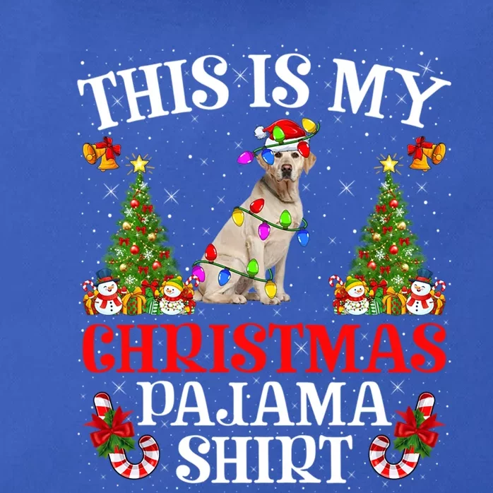 Christmas Pajama Meaningful Gift Lighting Labrador Retriever Dog Xmas Gift Zip Tote Bag